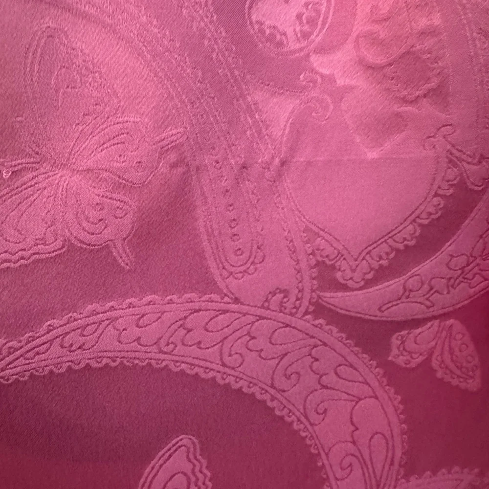 Fleur Du Mal Pajama Track Pant in Azalea Paisley Jacquard Elastic Waist‎ Size M - Picture 14 of 15